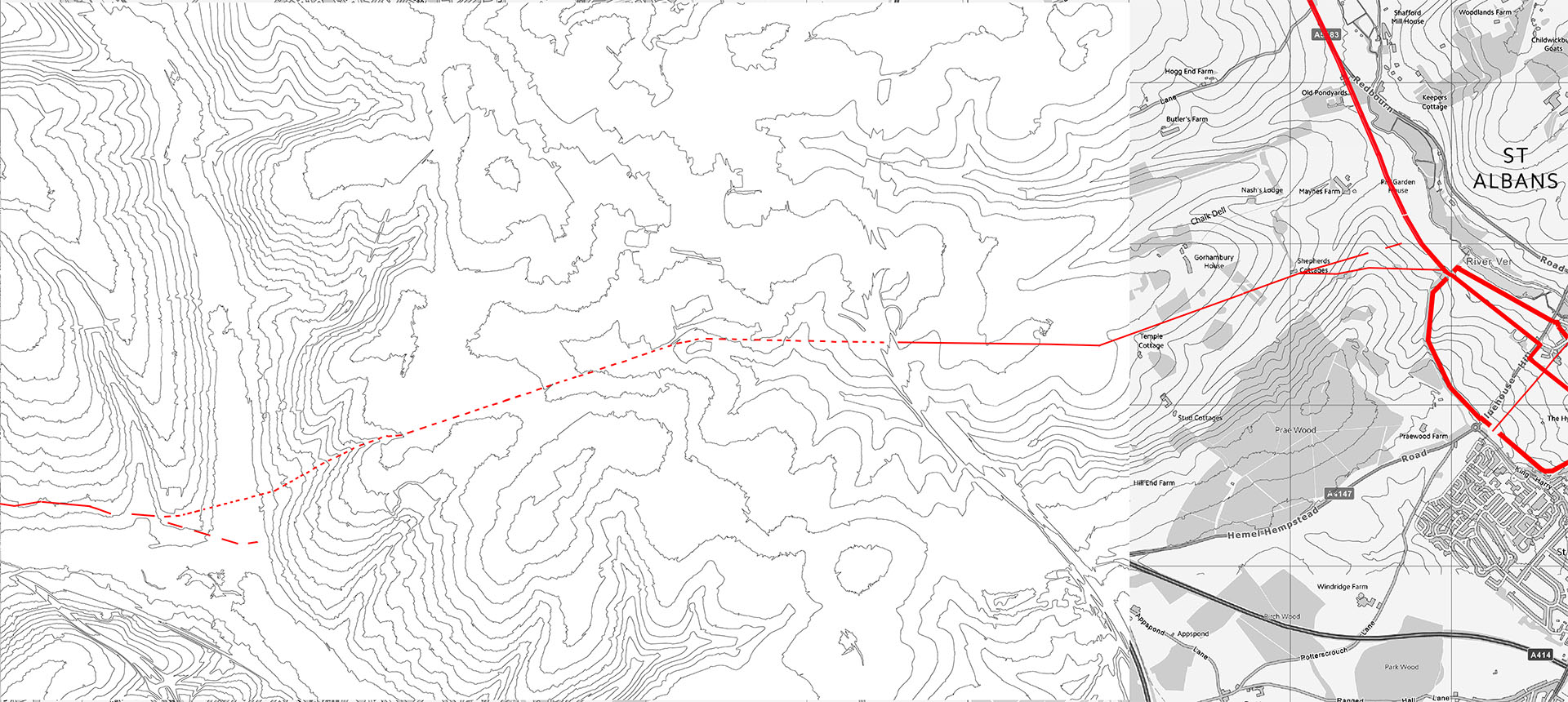 contours