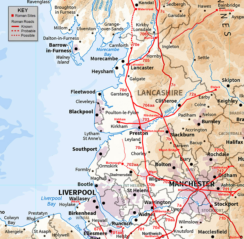 lancs map